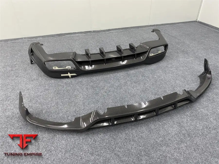MERCEDES BENZ GLC GLC X253 CARBON FIBER LIP AND REAR DIFFUSER