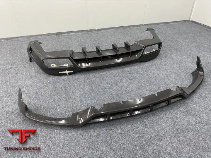 MERCEDES BENZ GLC GLC X253 CARBON FIBER LIP AND REAR DIFFUSER