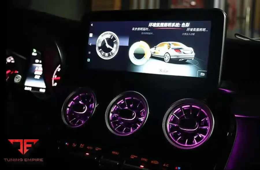 MERCEDES BENZ GLC/C-CLASS AIR VENTS WITH AMBIENT LIGHTS