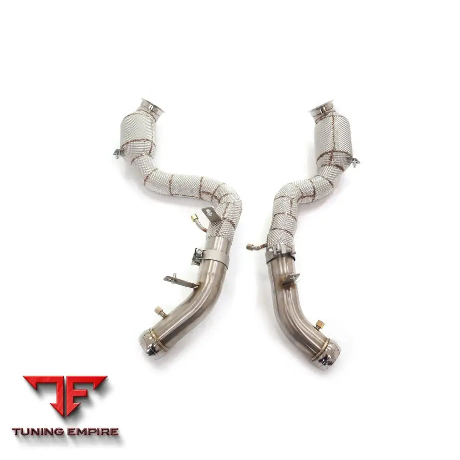 MERCEDES BENZ GLC-CLASS GLC63 4.0T X253 STAINLESS STEEL RAZOR EXHAUST DOWNPIPE WITH HEAT SHIELD