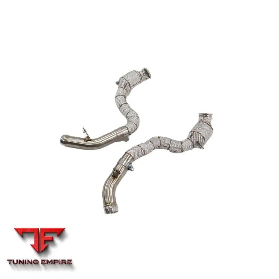 MERCEDES BENZ GLC-CLASS GLC63 X253 4.0T STAINLESS STEEL RAZOR EXHAUST DOWNPIPE WITH HEAT SHIELD