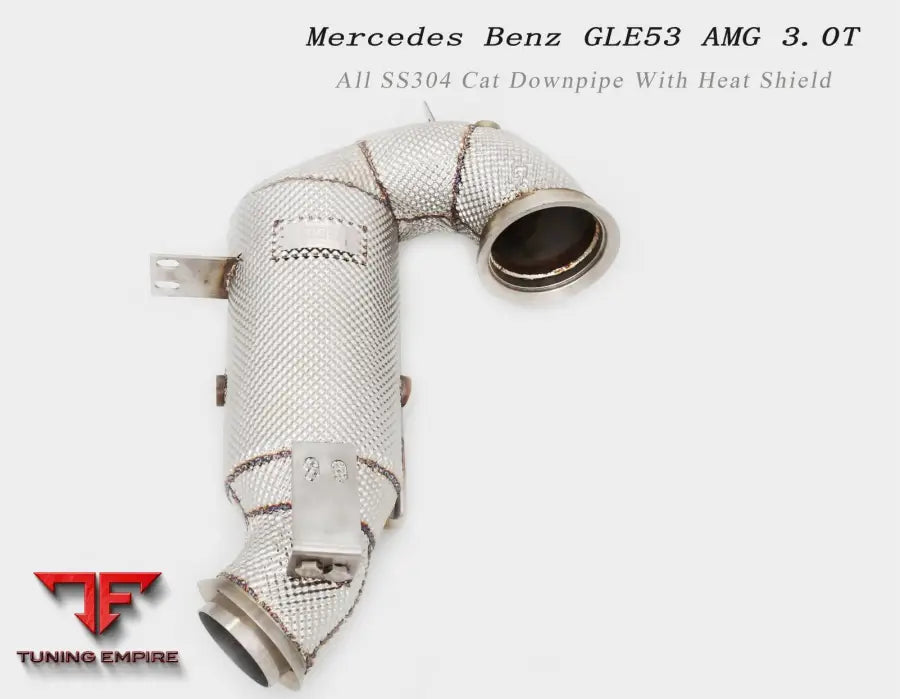 Mercedes Benz Gle53 W167 Amg 3.0T All Ss304 Cat Downpipe With Heat Shield Exhaust System
