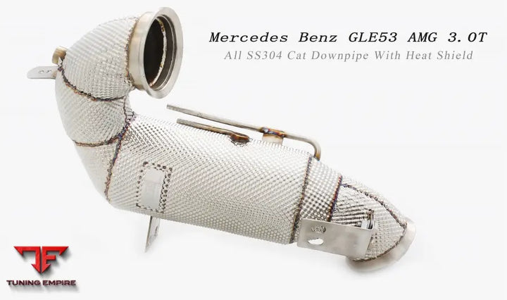 Mercedes Benz Gle53 W167 Amg 3.0T All Ss304 Cat Downpipe With Heat Shield Exhaust System