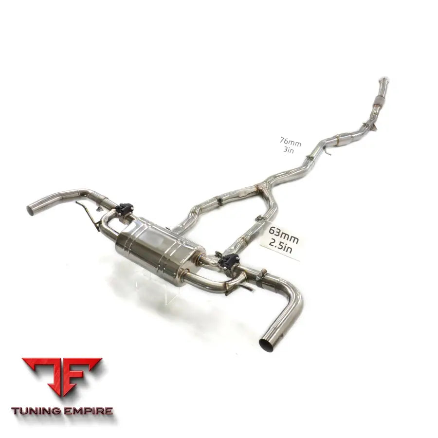 MERCEDES BENZ GLE-CLASS GLE53 W167 STAINLESS STEEL CATBACK RAZOR EXHAUST WITH MUFFLER VALVE