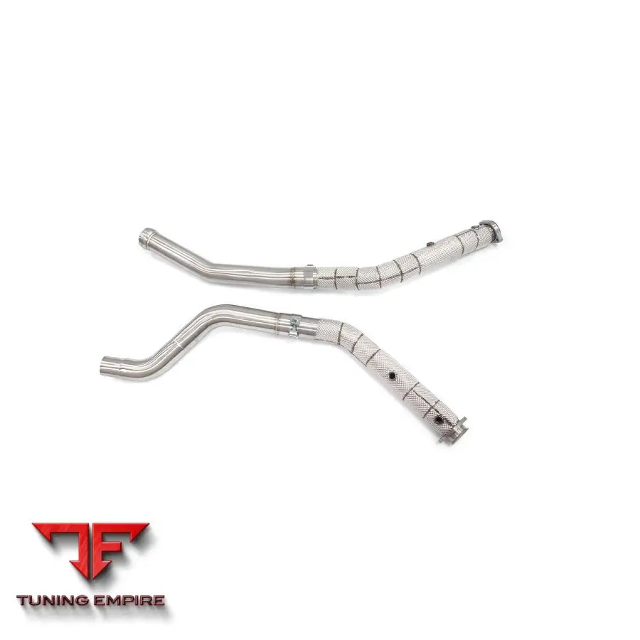 MERCEDES BENZ GLS-CLASS GLS63 X166 5.5T STAINLESS STEEL RAZOR EXHAUST DOWNPIPE WITH HEAT SHIELD