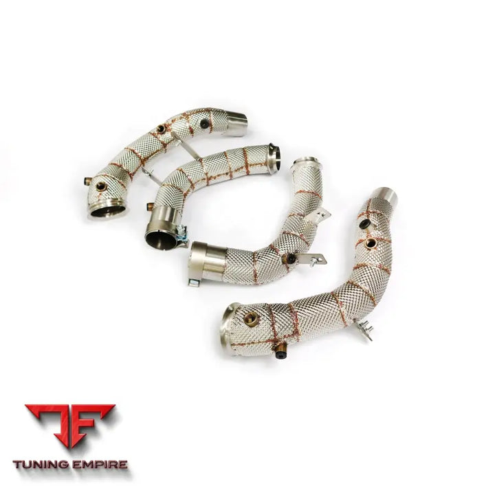 MERCEDES BENZ GT63S C192 STAINLESS STEEL RAZOR EXHAUST DOWNPIPE WITH HEAT SHIELD