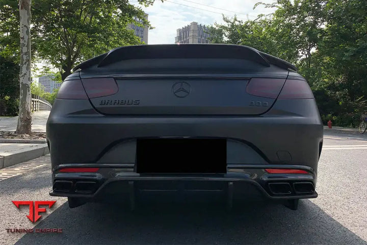 MERCEDES BENZ S CLASS C217 COUPE RT STYLE CARBON FIBER TRUNK SPOILER BSD