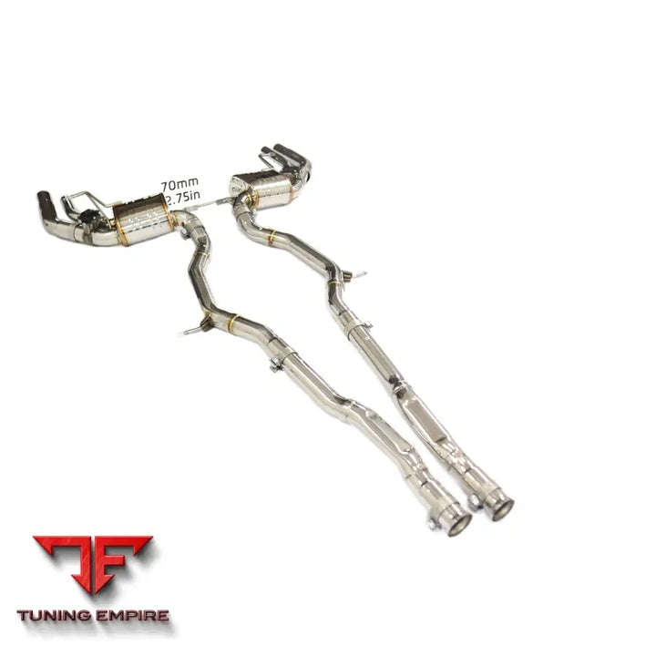 MERCEDES BENZ S-CLASS S500 C217 4.7T STAINLESS STEEL CATBACK RAZOR EXHAUST WITH MUFFLER VALVE