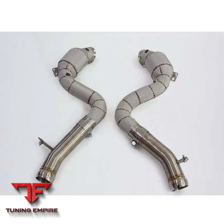 MERCEDES BENZ S-CLASS S63 AMG W222 C217 4.0T V6 RAZOR EXHAUST CATALYZED DOWNPIPE WITH HEAT SHIELD