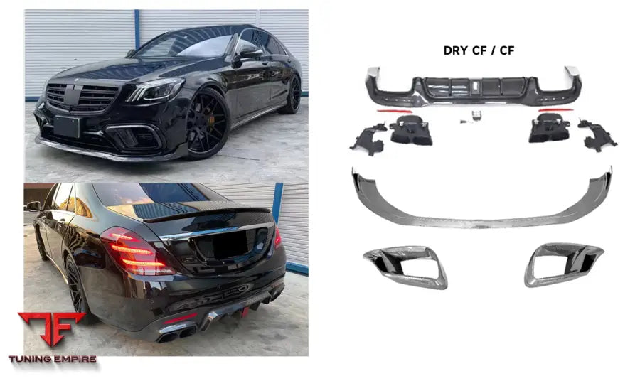 MERCEDES BENZ S-CLASS W222 B700 STYLE CF/DRY CF BODY KIT