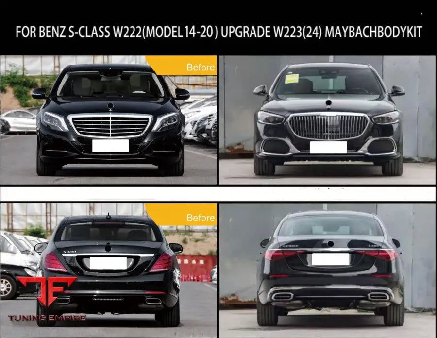 MERCEDES BENZ S-CLASS W222 TO NEW W223 MAYBACH STYLE BODY KIT