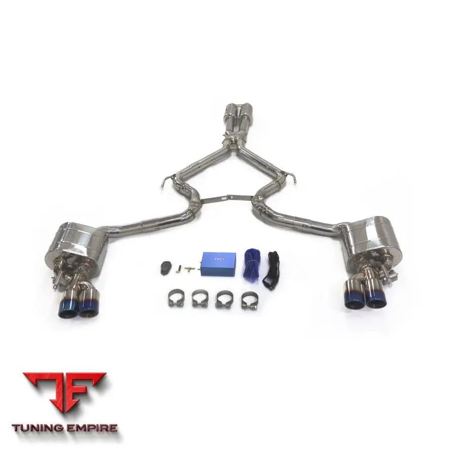 MERCEDES BENZ SL-CLASS SL500 R230 STAINLESS STEEL CATBACK RAZOR EXHAUST WITH MUFFLER VALVE