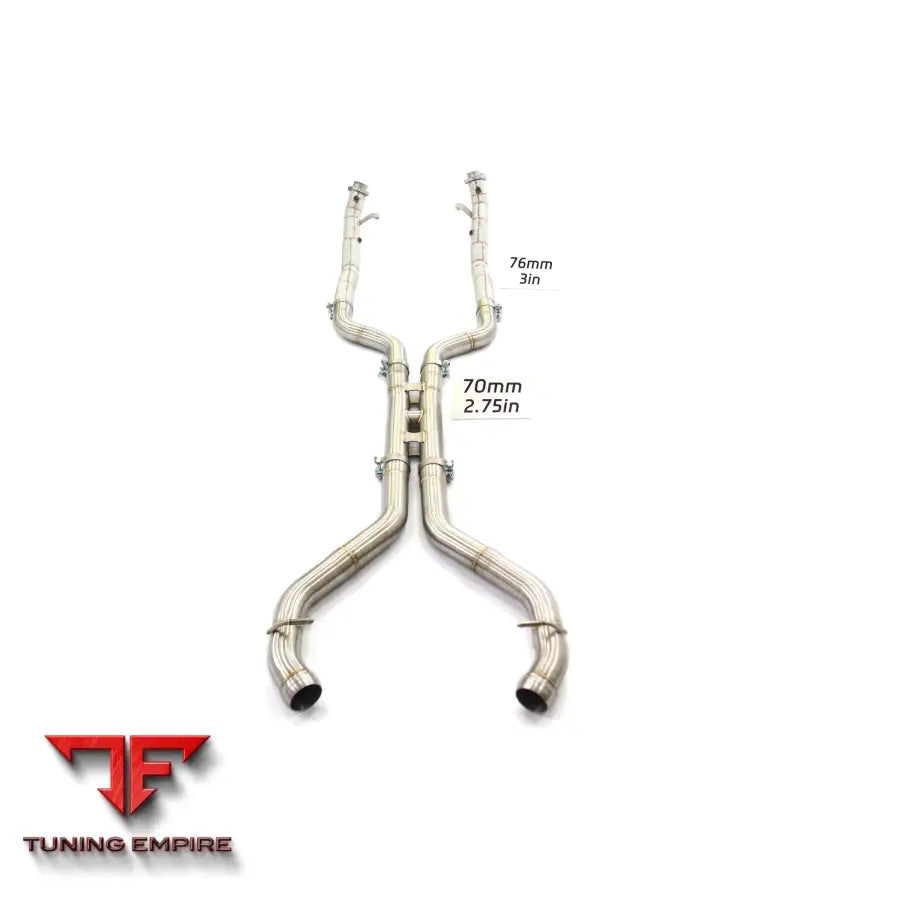 MERCEDES BENZ SL-CLASS SL63 R231 STAINLESS STEEL RAZOR EXHAUST DOWNPIPE WITH HEAT SHIELD