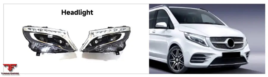 MERCEDES BENZ V CLASS W447 2016 2023 TO 2024 OLD TO NEW HEADLIGHT