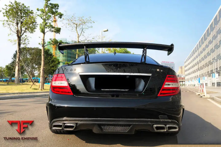 MERCEDES BENZ W204 C CLASS C63 AMG COUPE BKSS STYLE CARBON FIBER TRUNK SPOILER BSD