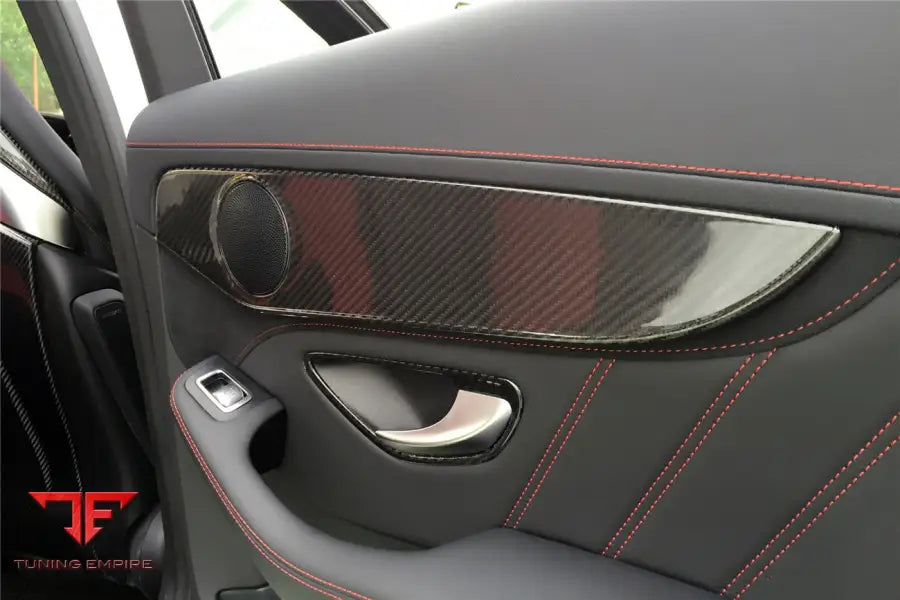 MERCEDES BENZ W205 C CLASS/GLC X253 CARBON FIBER INTERIOR DOOR HANDLE COVER TRIM BSD