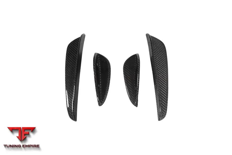 MERCEDES-BENZ W205 C63 & C63S AMG COUPE IMP PERFORMANCE PARTIAL CARBON FIBER FRONT BUMPER WITH GRILLE & CANARDS BSD