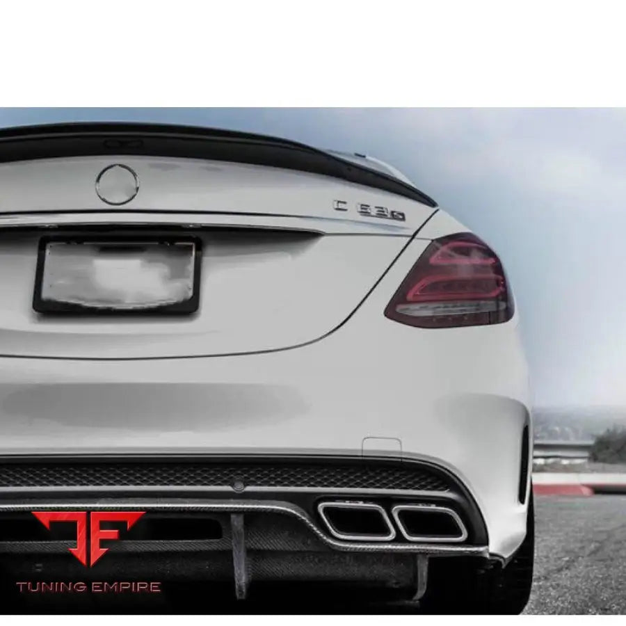 MERCEDES BENZ W205 C63 CARBON FIBER REAR LIP