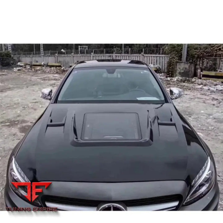 MERCEDES BENZ W205 C63 4 DOOR TRANSPARENT ENGINE HOOD