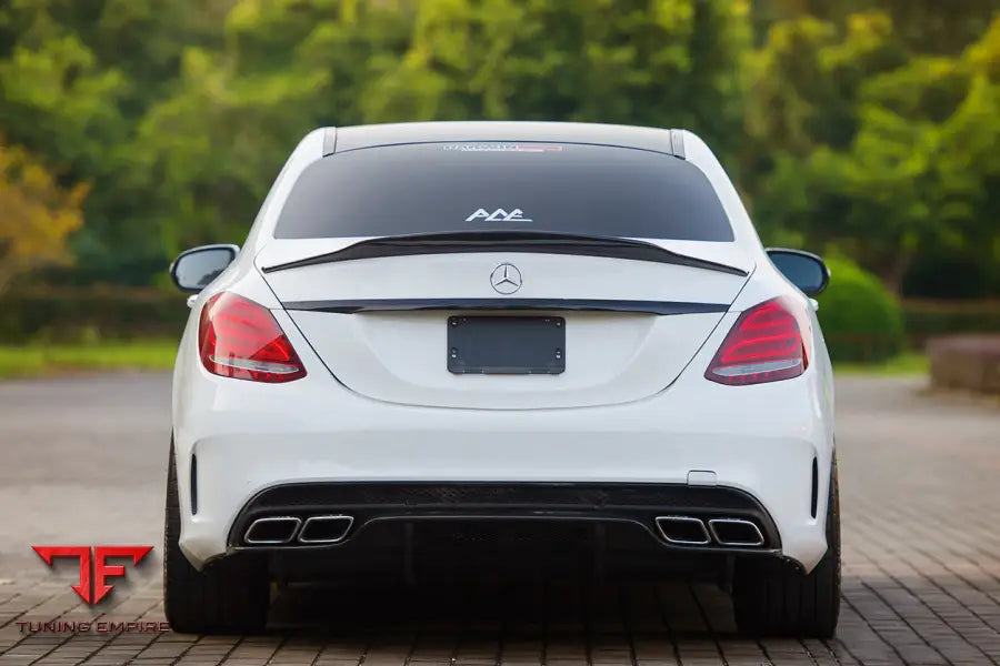 MERCEDES BENZ W205 C63S AMG SEDAN PS STYLE REAR DIFFUSER BSD