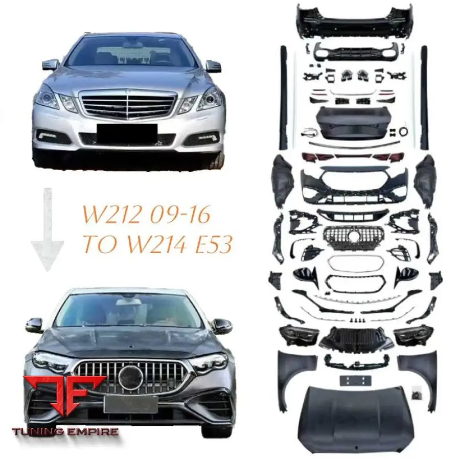 MERCEDES BENZ W212 TO W214 E53 UPGRADE BODY KIT FRONT & REAR BUMPER