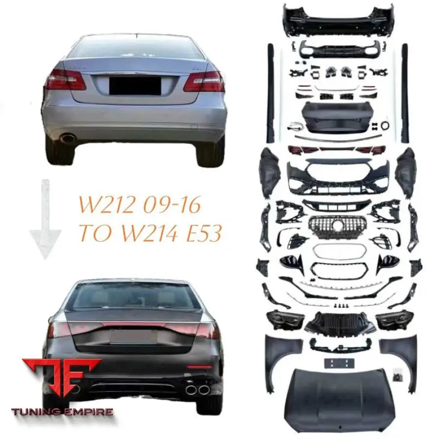 MERCEDES BENZ W212 TO W214 E53 UPGRADE BODY KIT FRONT & REAR BUMPER
