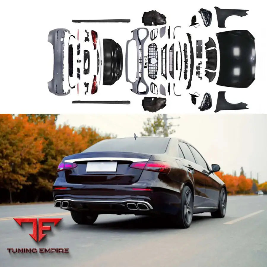 MERCEDES BENZ W213 E63 UPGRADE FACELIFT BODY KIT HOOD BUMPER LIGHT
