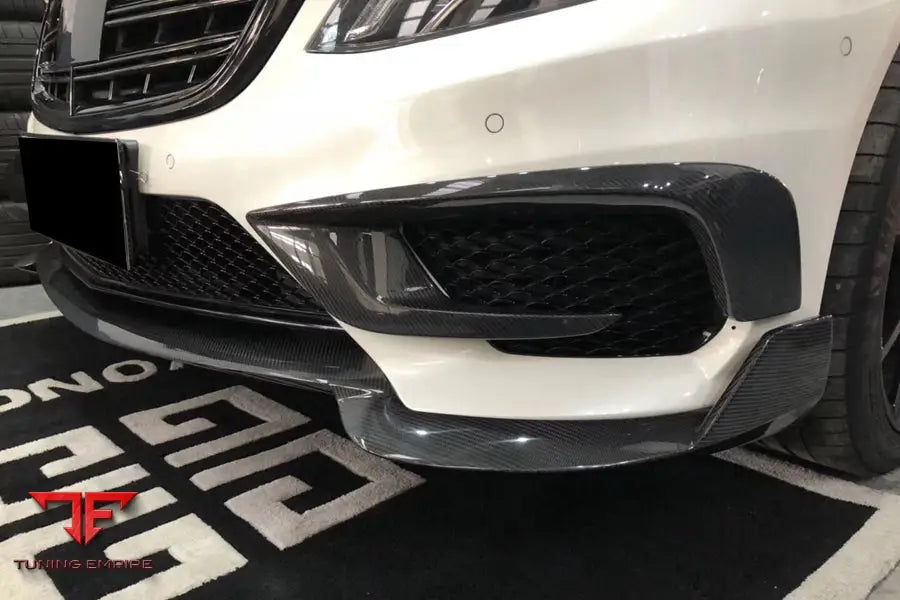 MERCEDES BENZ W222.1 S63 AMG BRS STYLE CARBON FIBER FRONT BUMPER AIR VENTS BSD