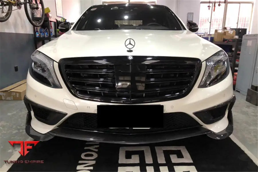MERCEDES BENZ W222.1 S63 AMG BRS STYLE CARBON FIBER FRONT BUMPER AIR VENTS BSD