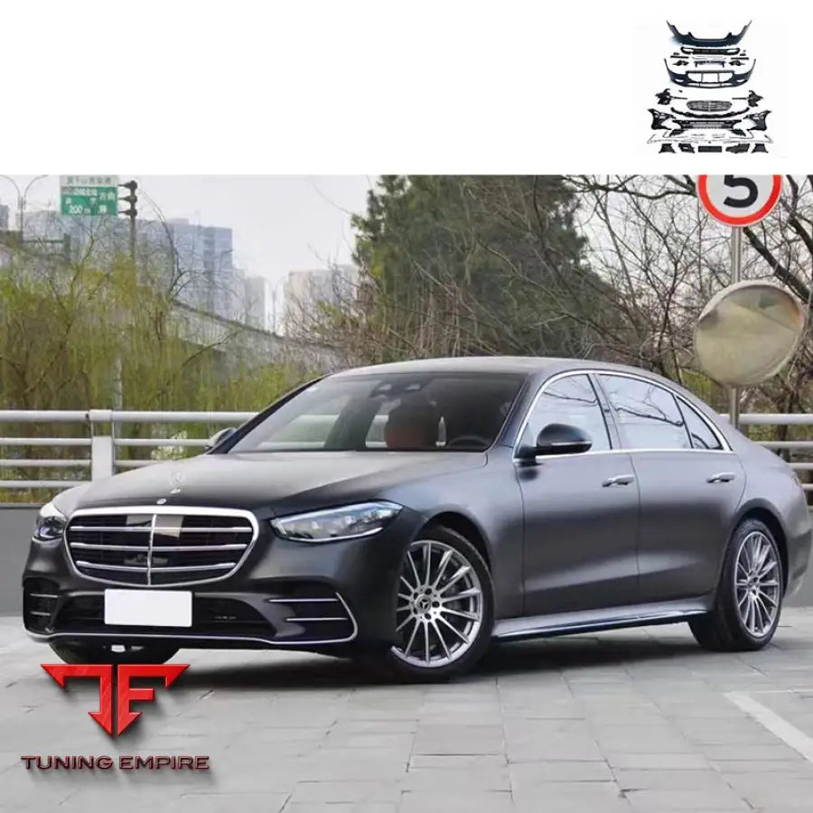 MERCEDES-BENZ W223 S400 TO S450L REAR BUMPER DIFFUSER EXHAUST