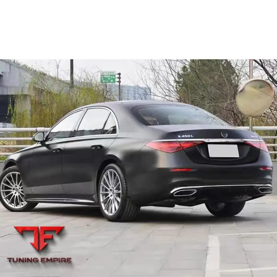 MERCEDES-BENZ W223 S400 TO S450L REAR BUMPER DIFFUSER EXHAUST