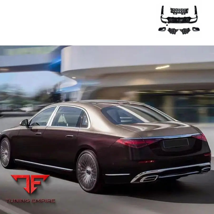 MERCEDES-BENZ W223 UPGRADE S63 REAR DIFFUSER EXHAUST SPLITTER