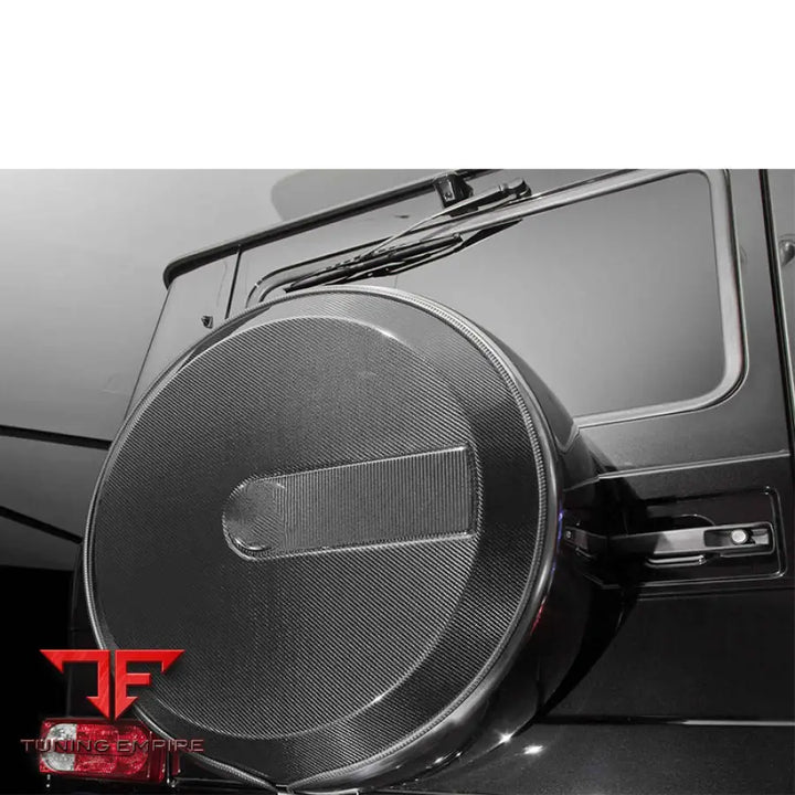 MERCEDES BENZ W463A W464 G500 G550 G63 DRY CARBON FIBER MATERIAL SPARE WHEEL COVERS