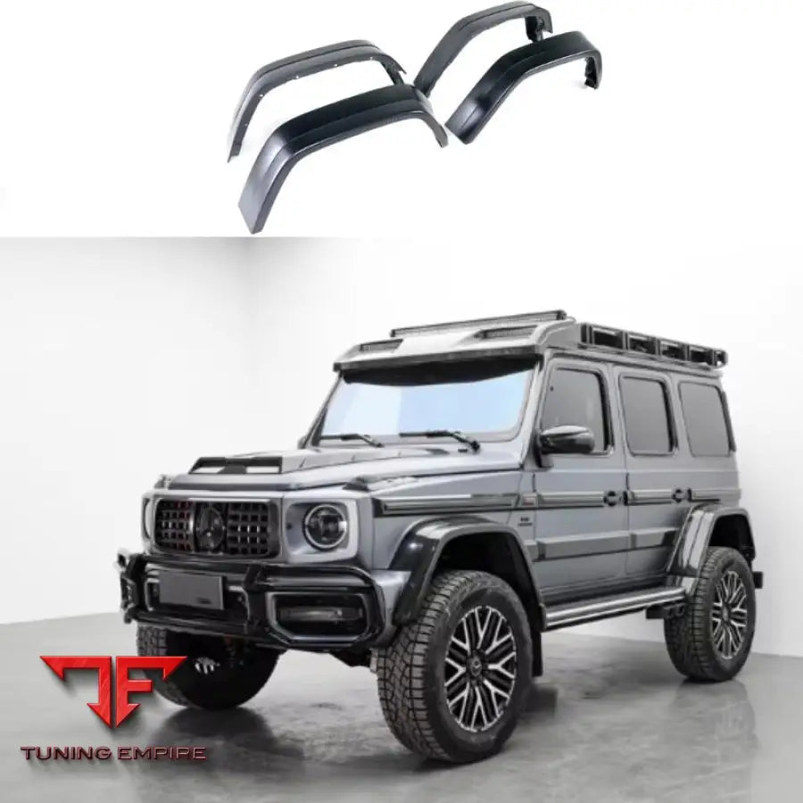 MERCEDES BENZ W463A W464 G63 G500 CARBON FIBER OVER FENDER WHEEL ARCH