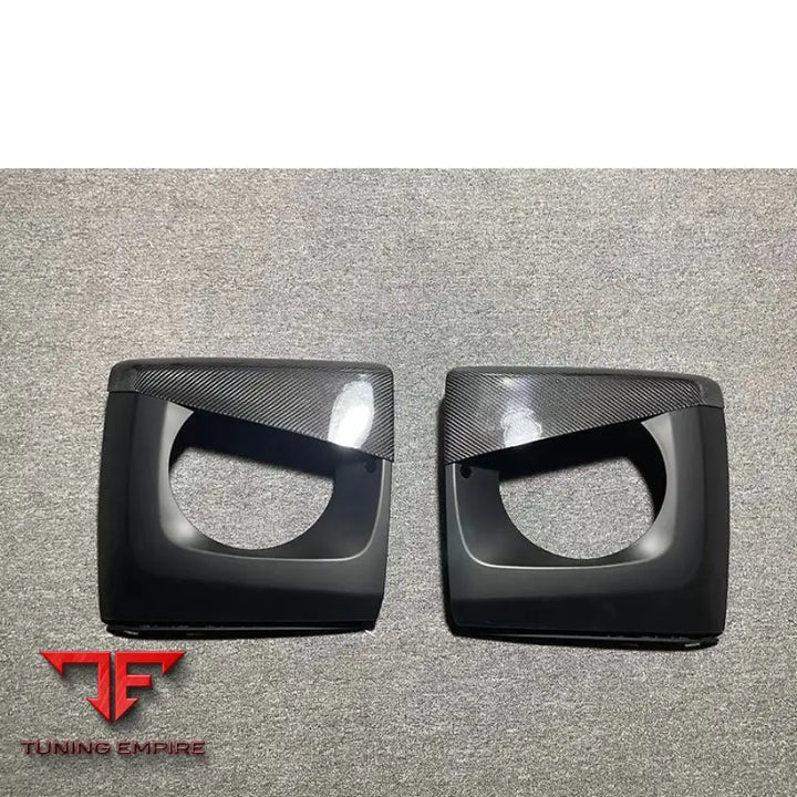 MERCEDES BENZ W463A W464 W463 G350 G63 G500 HEADLIGHT COVER CARBON FIBER