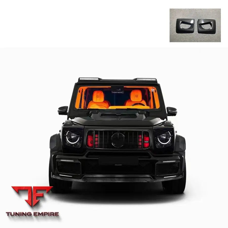 MERCEDES BENZ W463A W464 W463 G350 G63 G500 HEADLIGHT COVER CARBON FIBER