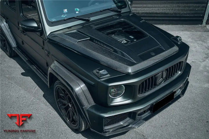 MERCEDES BENZ W464 G-CLASS G WAGON G500 & G550 & G63AMG IMP PERFORMANCE PARTIAL CARBON FIBER HOOD BSD