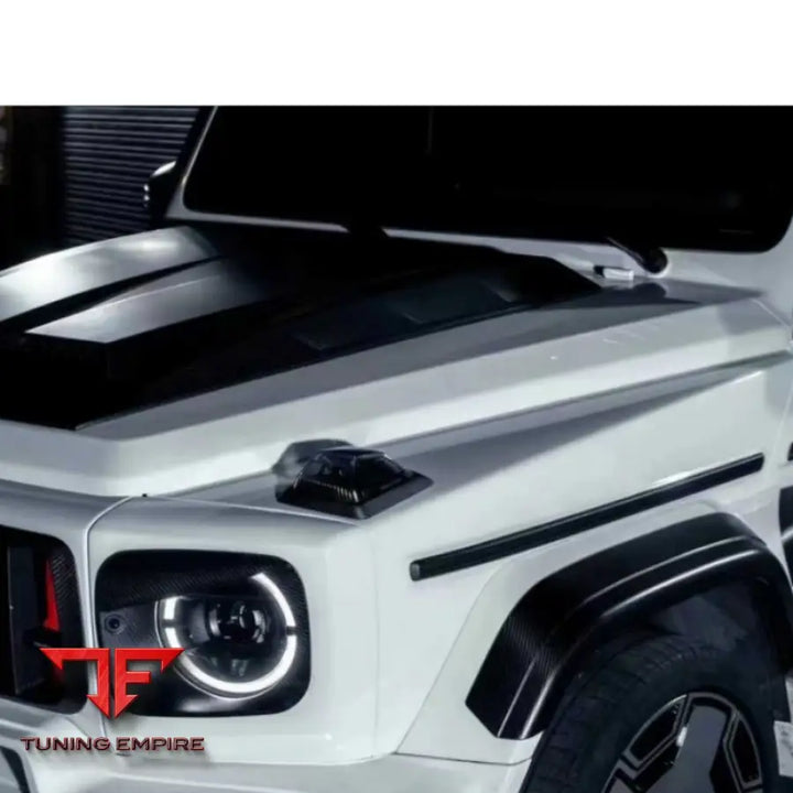 MERCEDES BENZ W464 G63 CARBON FIBER HEAD LAMP COVER FIT