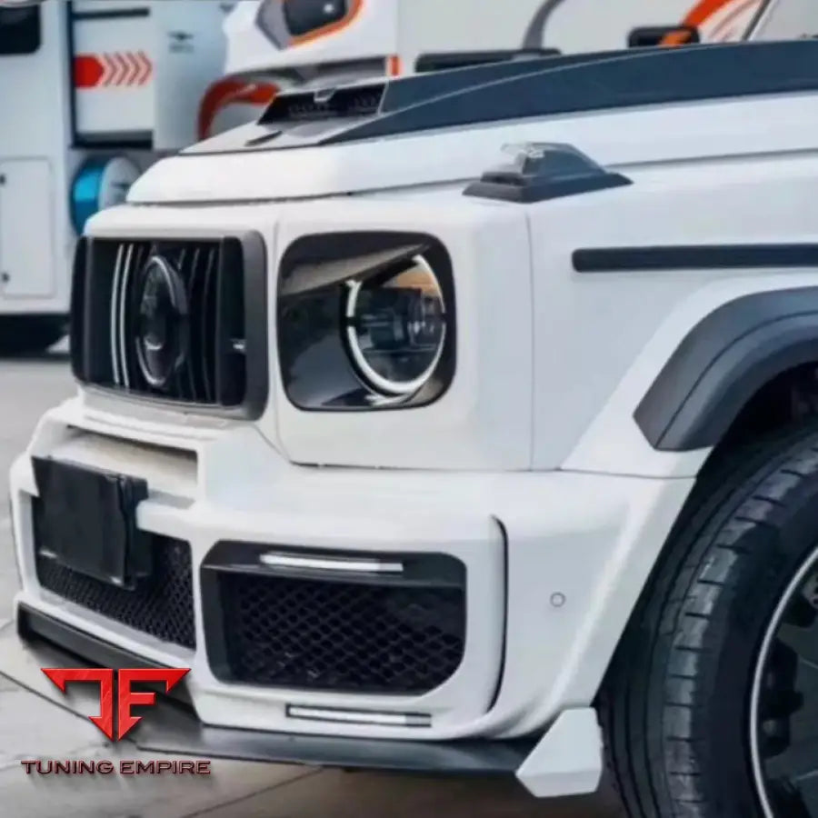 MERCEDES BENZ W464 G63 W463A DRY CARBON FIBER HEADLIGHT FRAME COVER TRIM