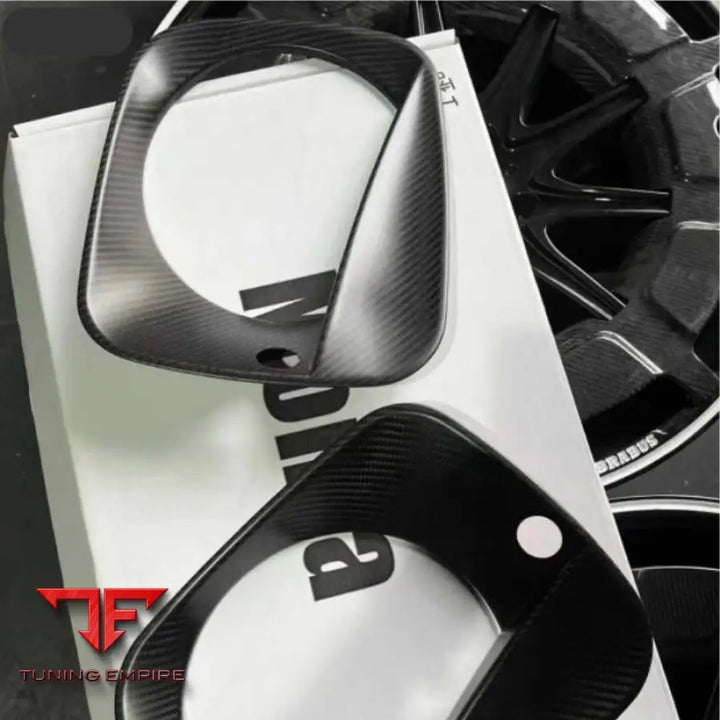 MERCEDES BENZ W464 G63 W463A HEADLIGHT DECORATIVE FRAME DRY CARBON FIBER COVERS