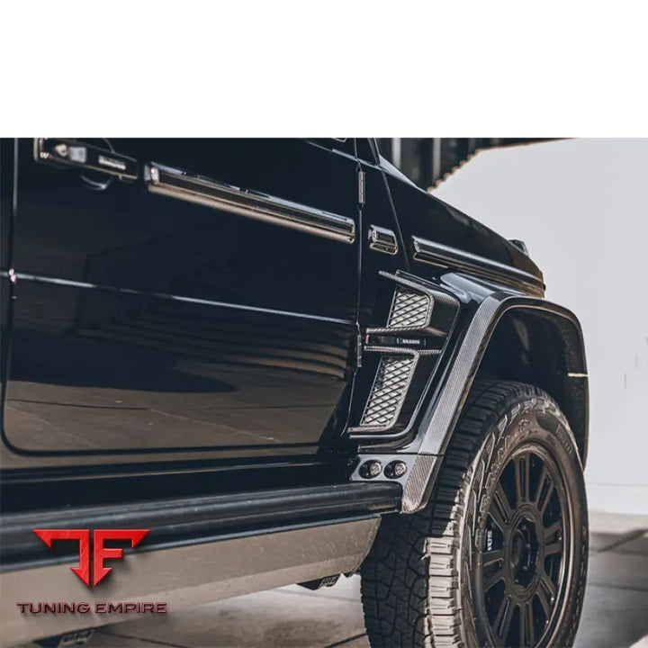 MERCEDES BENZ W464 W463A DRY CARBON FIBER MATERIAL WHEELS ARCHES