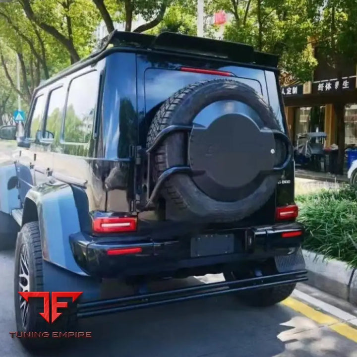 MERCEDES BENZ W464 W463A DRY CARBON FIBER TIRE CARRIER WITH BRACKET