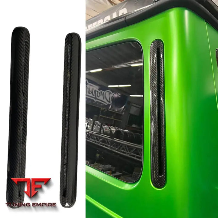 MERCEDES BENZ W464 W463A G500 G63 DRY CARBON FIBER C PILLAR TRIM