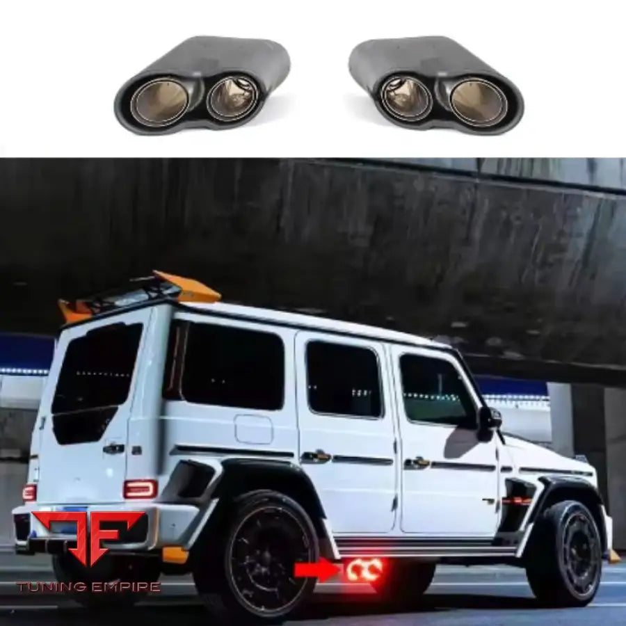 MERCEDES BENZ W464 W463A G500 G63 DRY CARBON FIBER EXHAUST