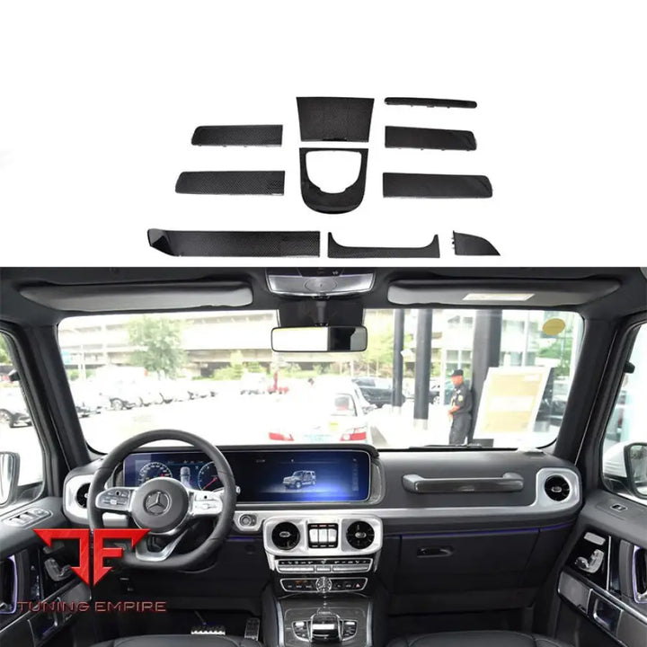 MERCEDES BENZ W464 W463A G500 G63 G550 DRY CARBON FIBER RED BLACK