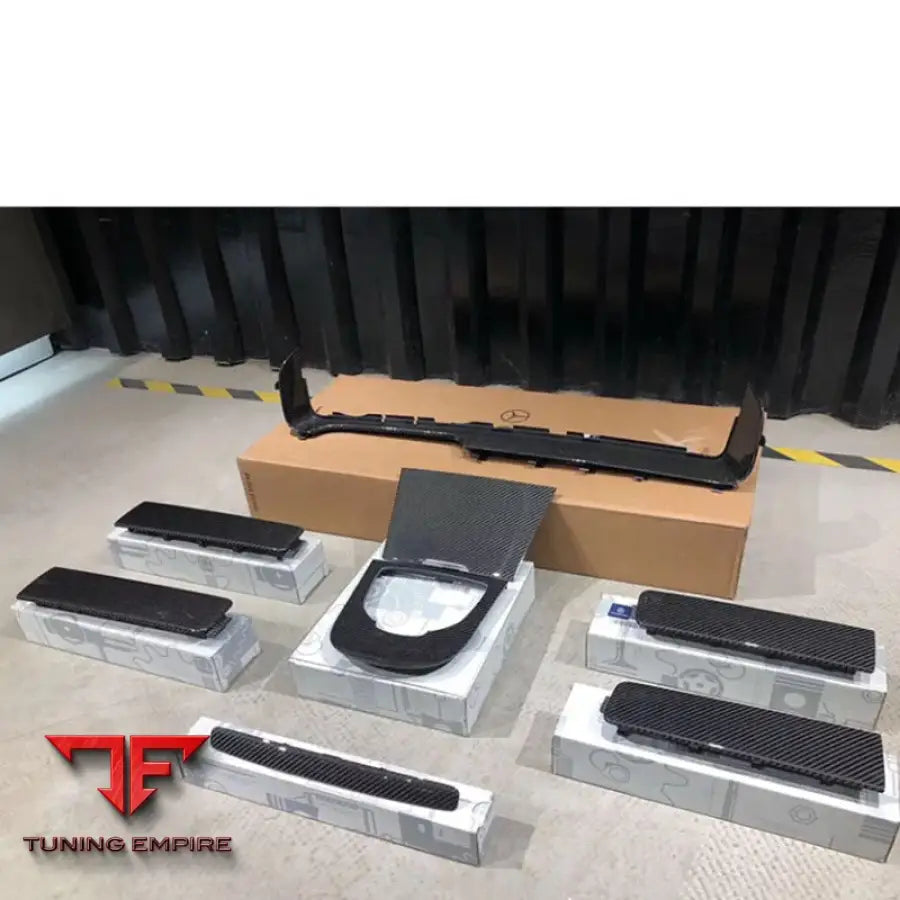 MERCEDES BENZ W464 W463A G500 G63 G550 DRY CARBON FIBER RED BLACK