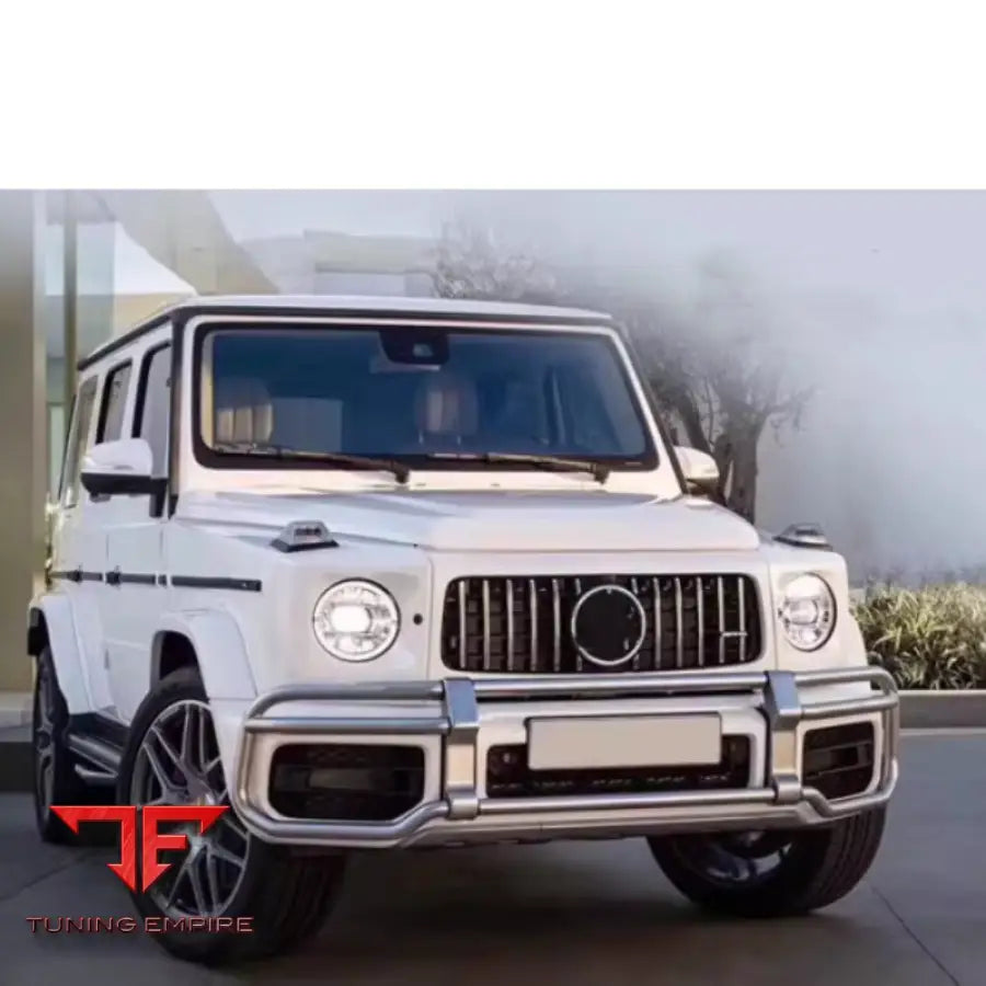 MERCEDES BENZ W464 W463A G63 BLACK OR SILVER FRONT BUMPER GUARD FIT