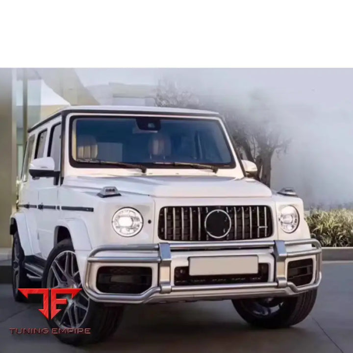 MERCEDES BENZ W464 W463A G63 BLACK OR SILVER FRONT BUMPER GUARD FIT