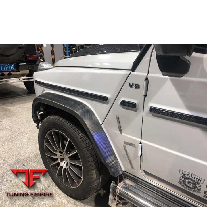 MERCEDES BENZ W464 W463A G63 DRY CARBON FIBER OVER FENDERS