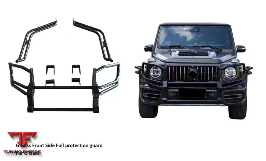 MERCEDES G-CLASS FRONT AND SIDE BULLBAR PROTECTION GUARDS